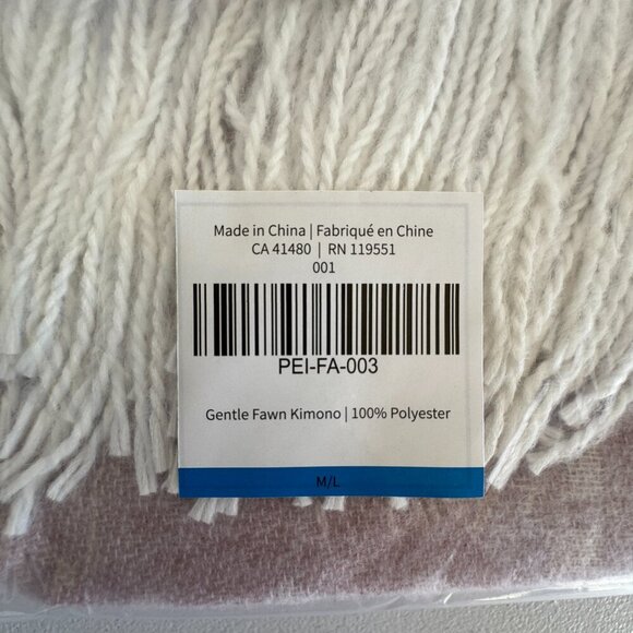 Gentle Fawn Pink Fringe Kimono NWT - Picture 2 of 3